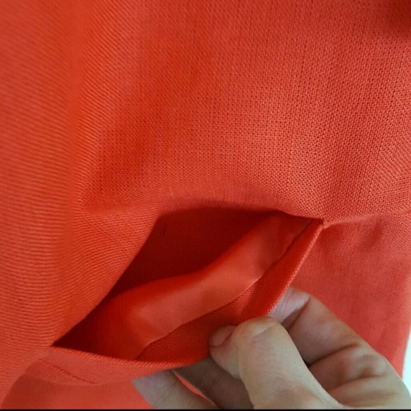 NWT Emerson Fry Mod dress in red linen - Picture 5 of 6